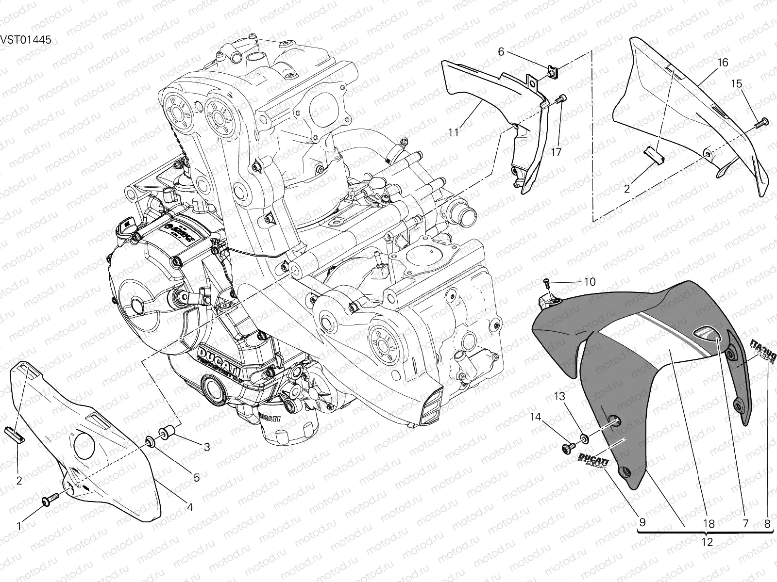 HALF FAIRING [MOD:M821 STR]