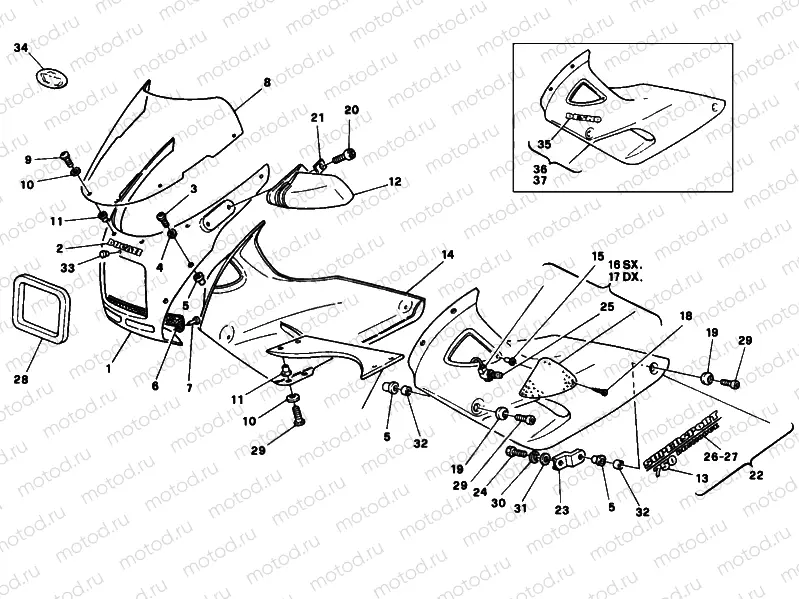 HALF FAIRING » PLASTICS