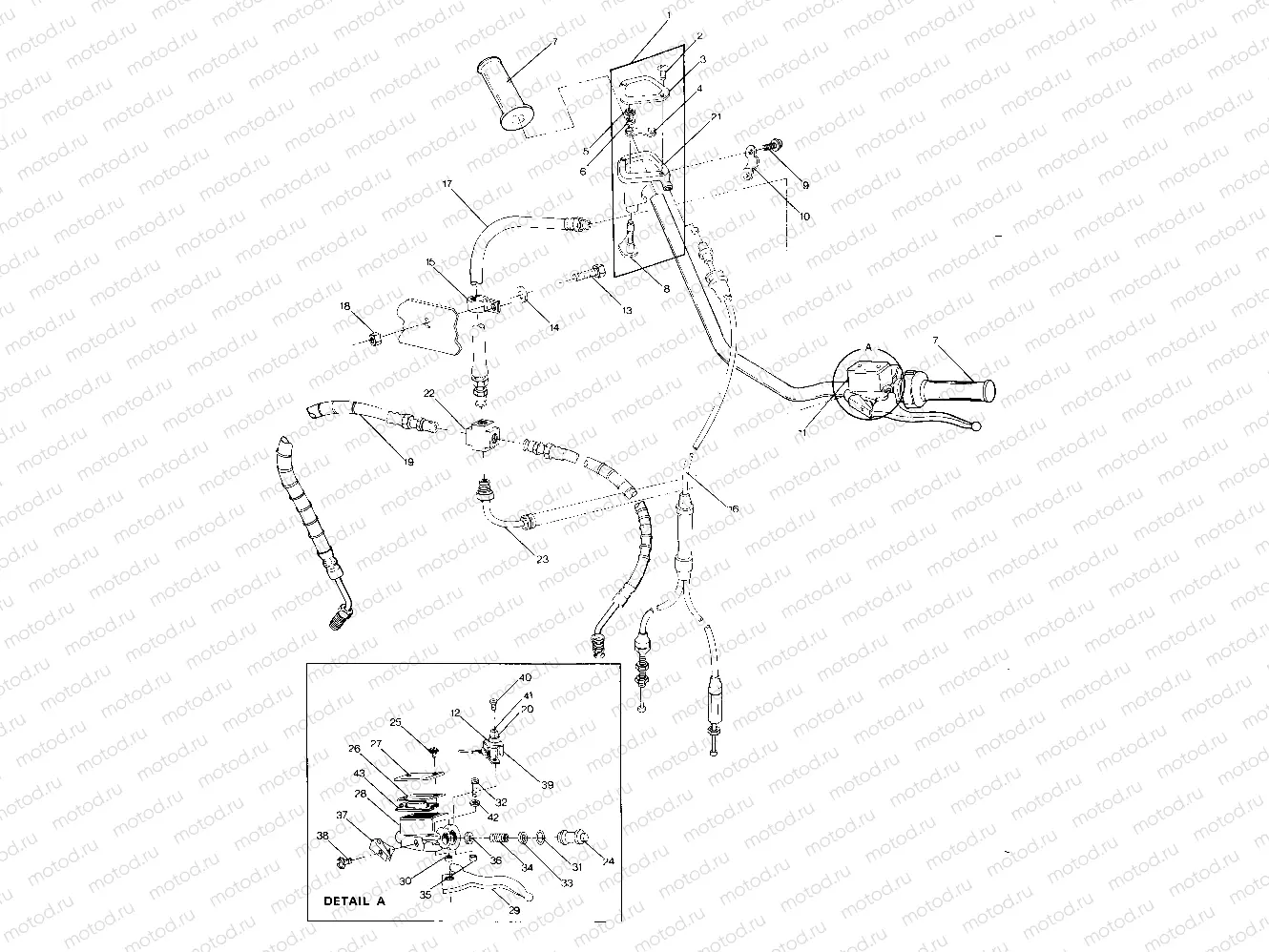 Hand Control Cable Assembly (4914771477013A) | Hand Control Cable Assembly (4914771477013A)