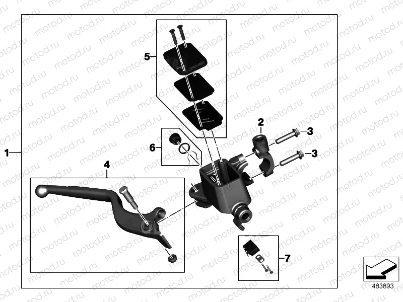 HANDBRAKE LEVER