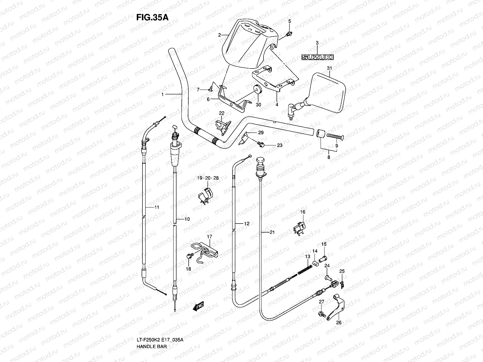 HANDLE BAR (MODEL K3/K4/K5/K6)