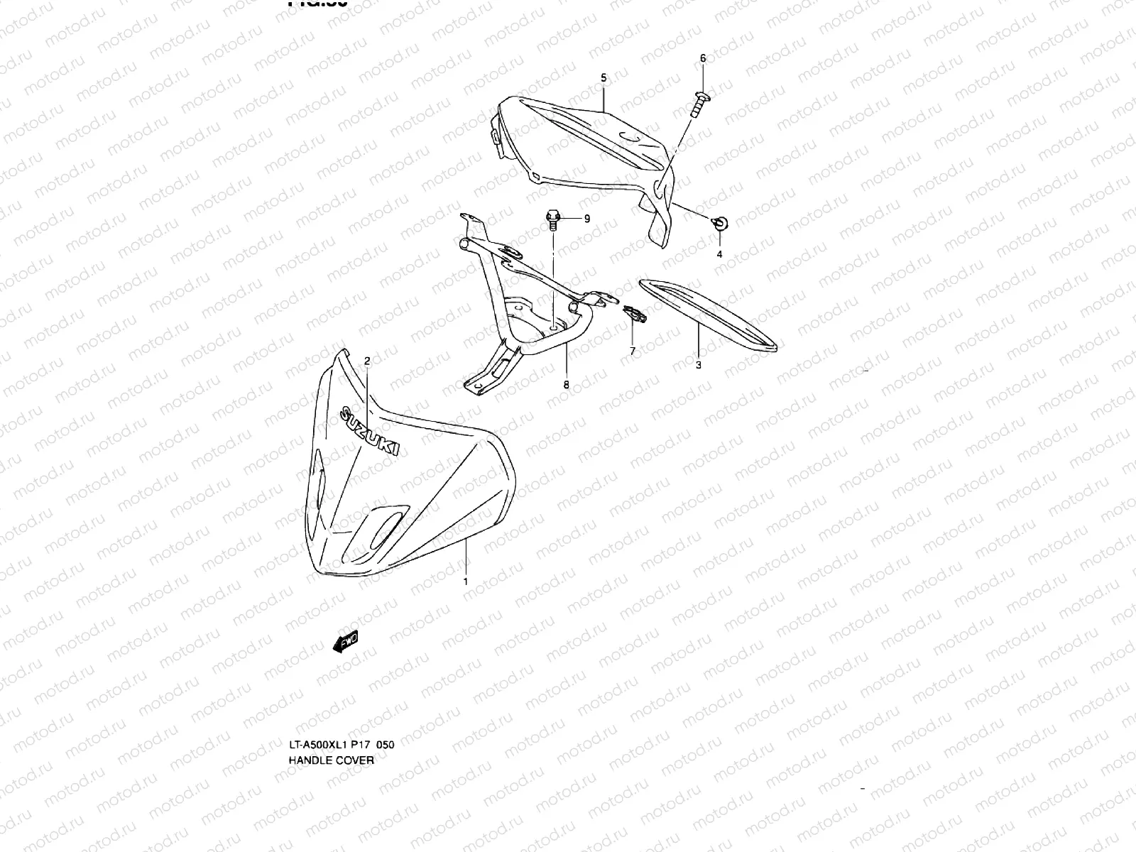 HANDLE COVER (LT-A500XL1 P17)