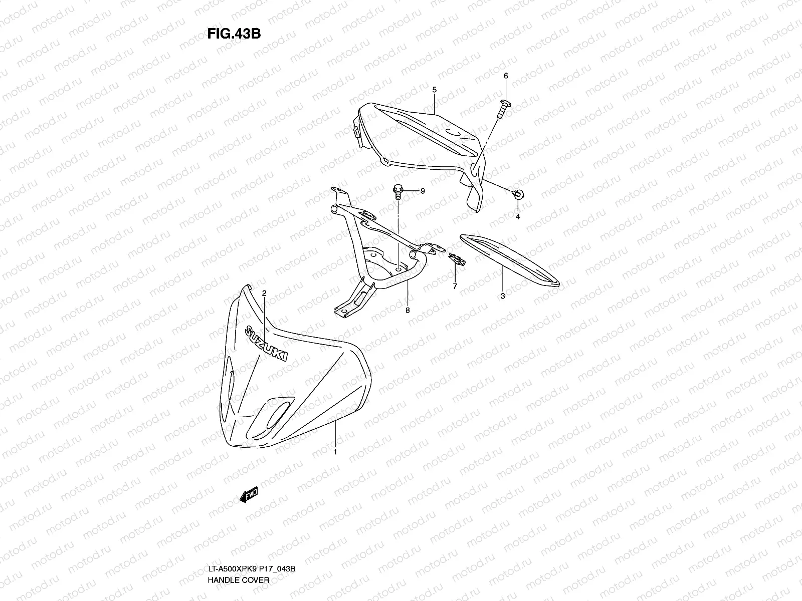 HANDLE COVER (LT-A500XPL0 P17)
