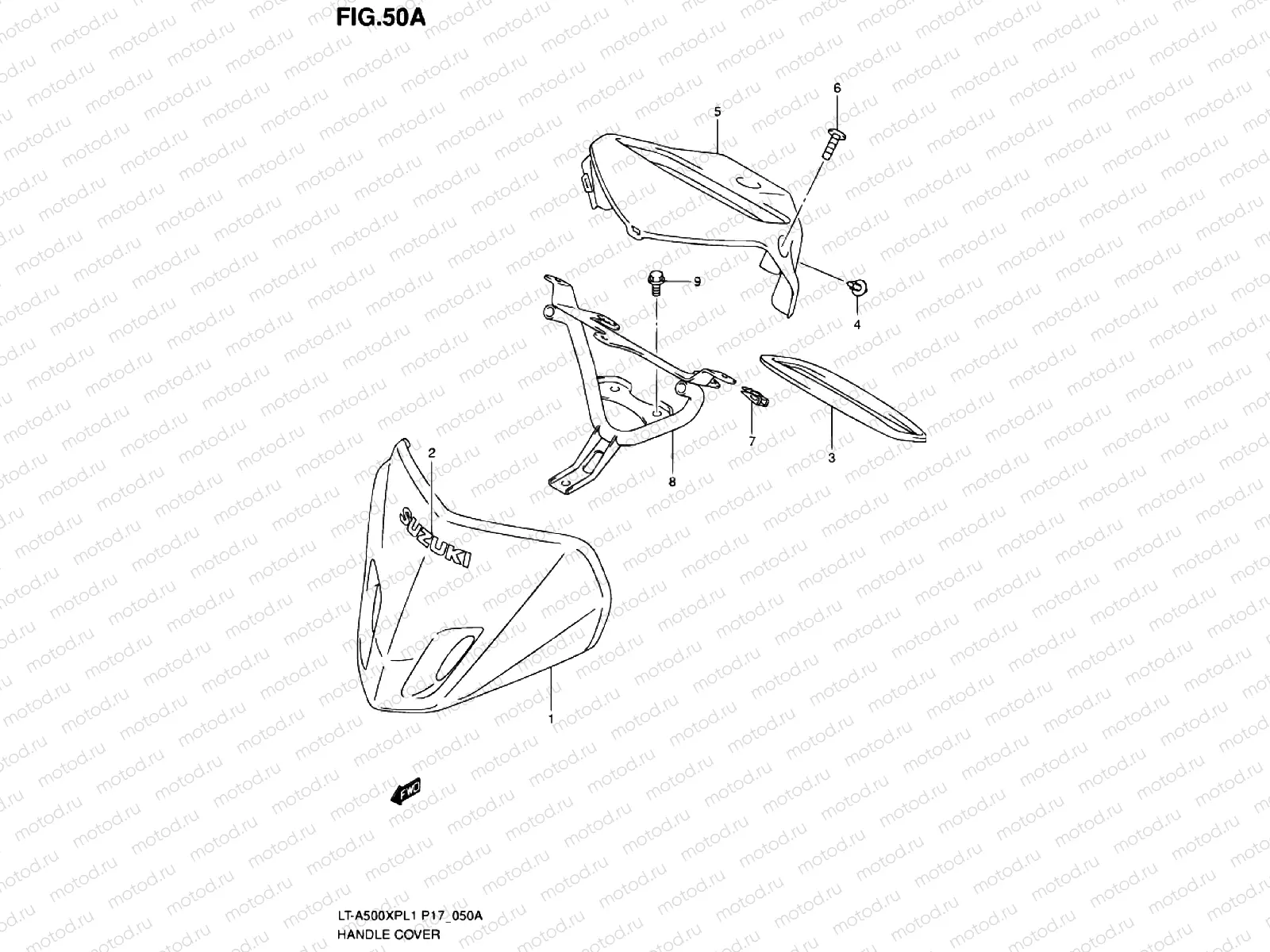 HANDLE COVER (LT-A500XPL1 P24)