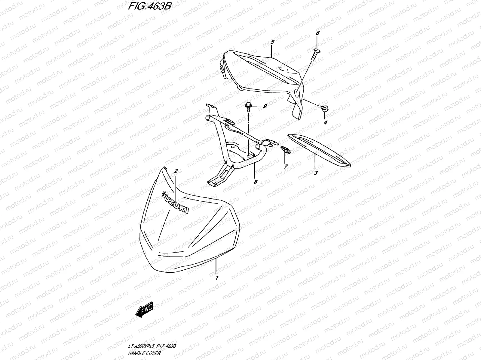 HANDLE COVER (LT-A500XPZL5 P17)