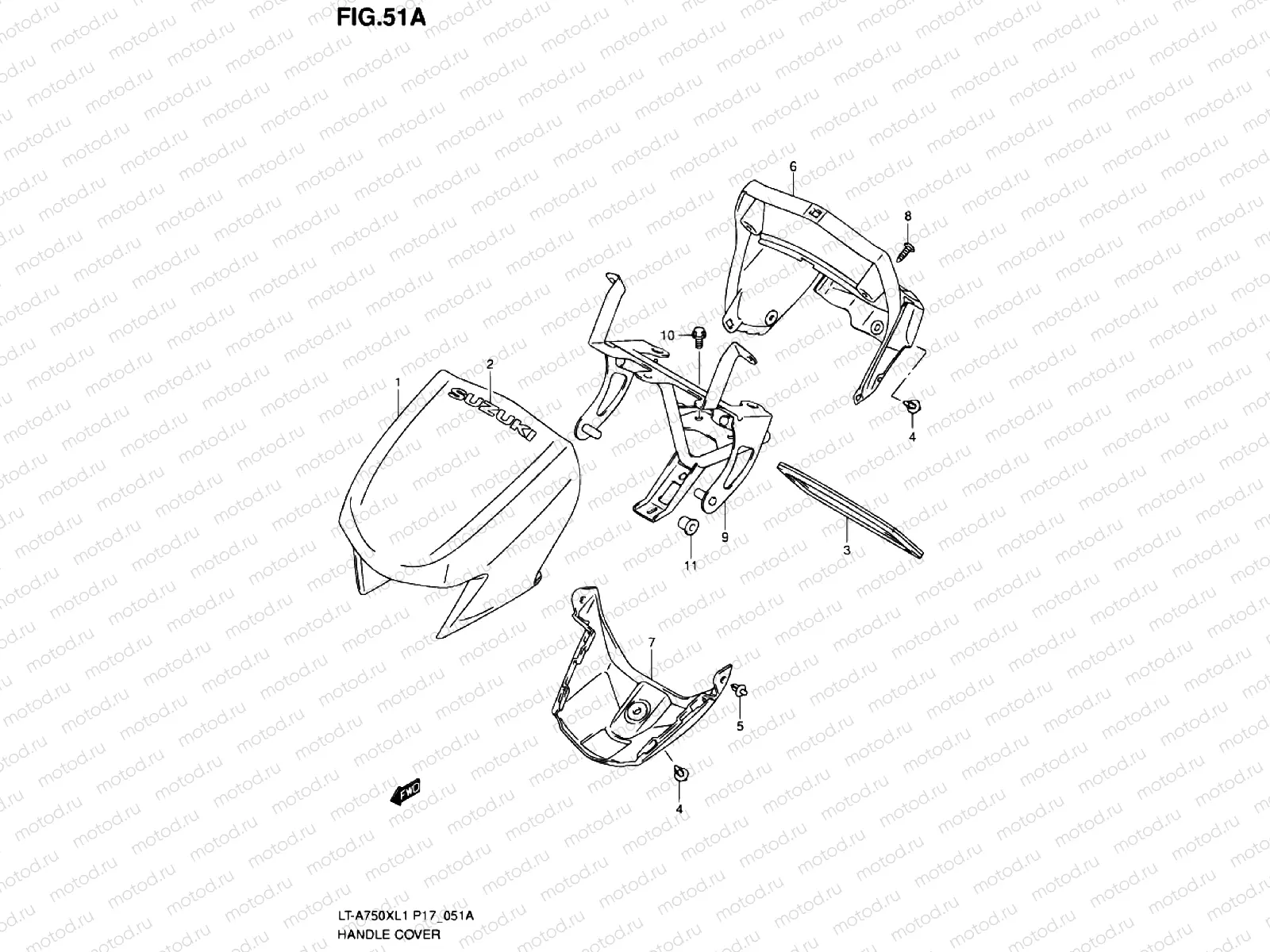 HANDLE COVER (LT-A750XL1 P24)