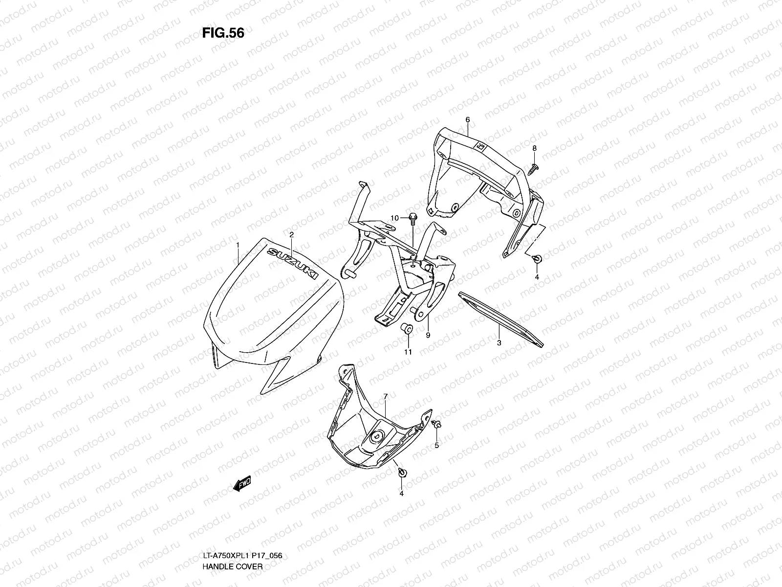 HANDLE COVER (LT-A750XPL1 P17)