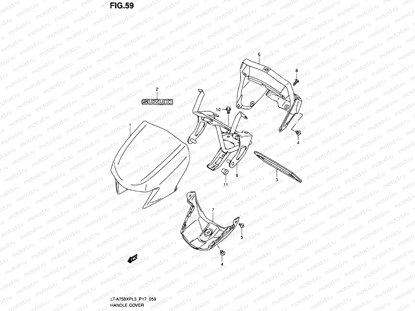 HANDLE COVER (LT-A750XPL3 P24)