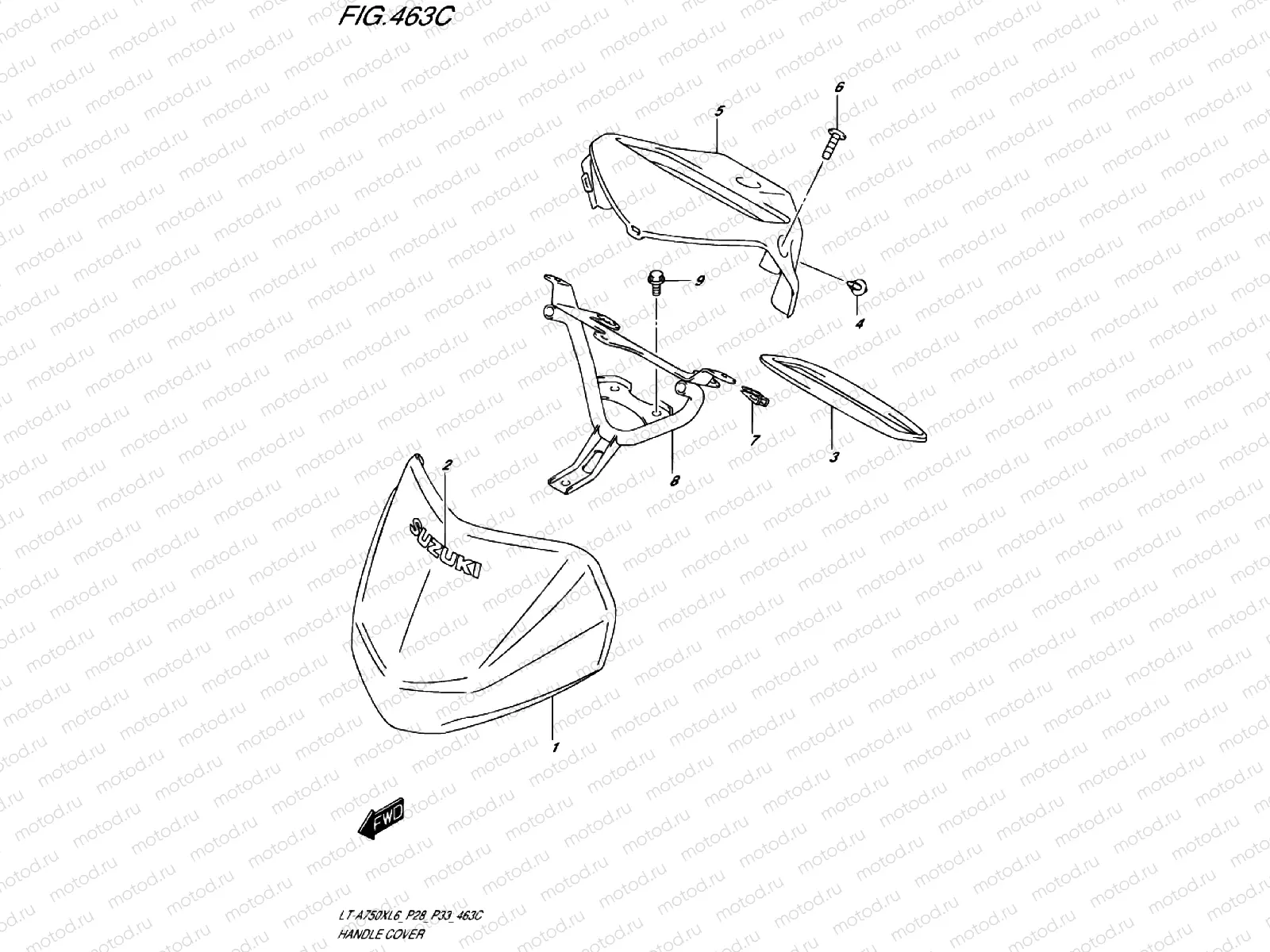 HANDLE COVER (LT-A750XZL6 P33)