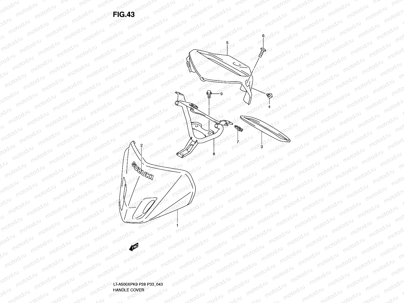 HANDLE COVER (MODEL K9)