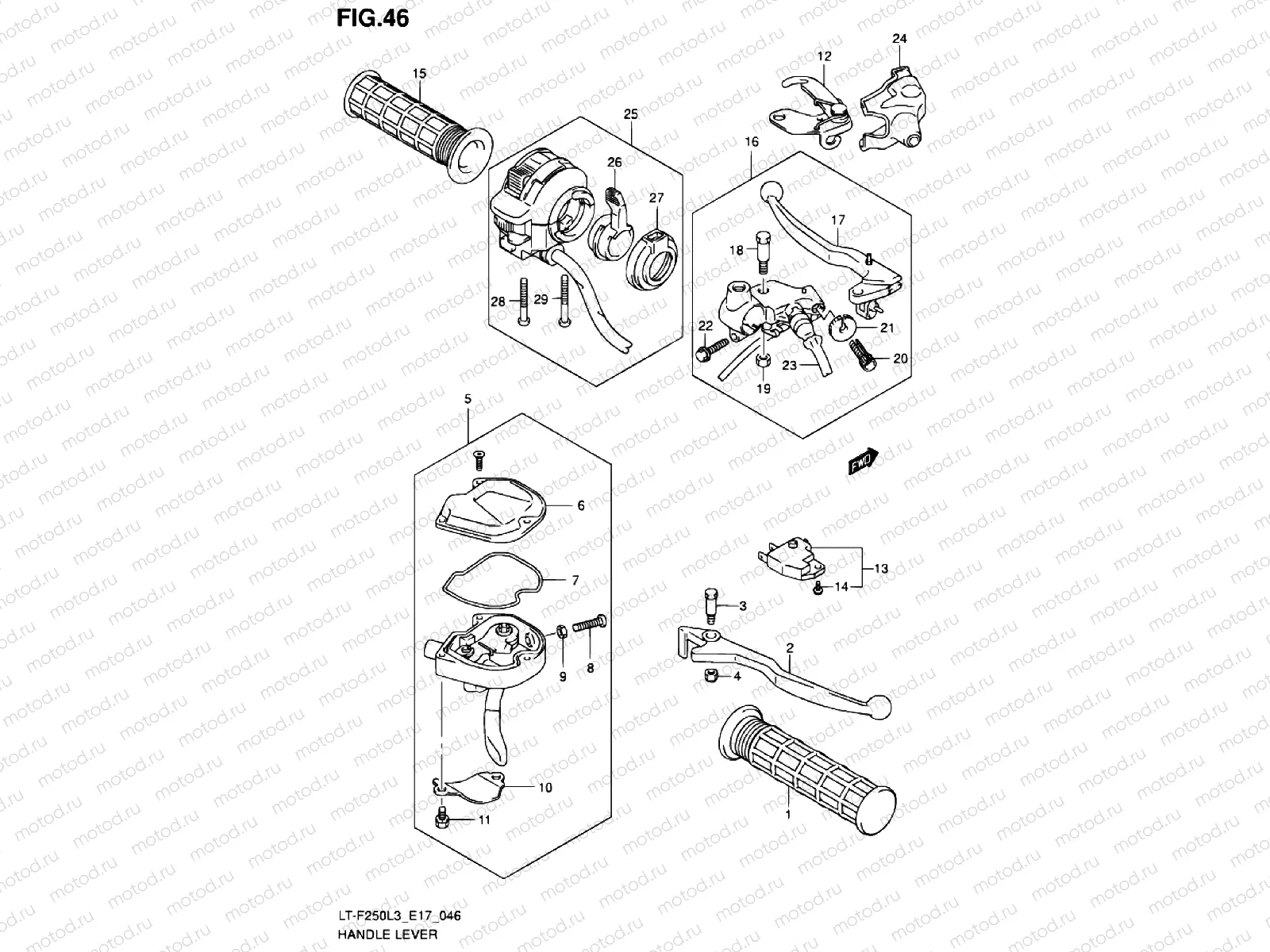 HANDLE LEVER (LT-F250L3 E17)
