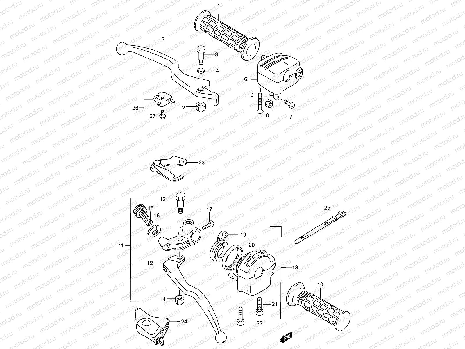 HANDLE LEVER (MODEL K2/K4)