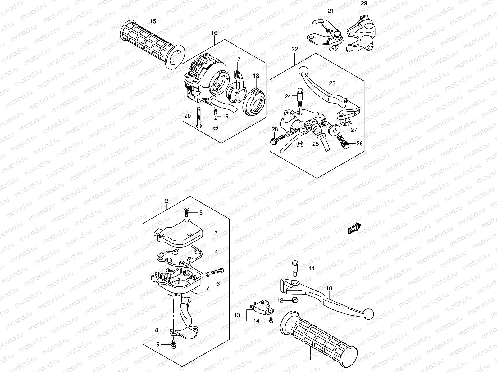 HANDLE LEVER (MODEL K4)