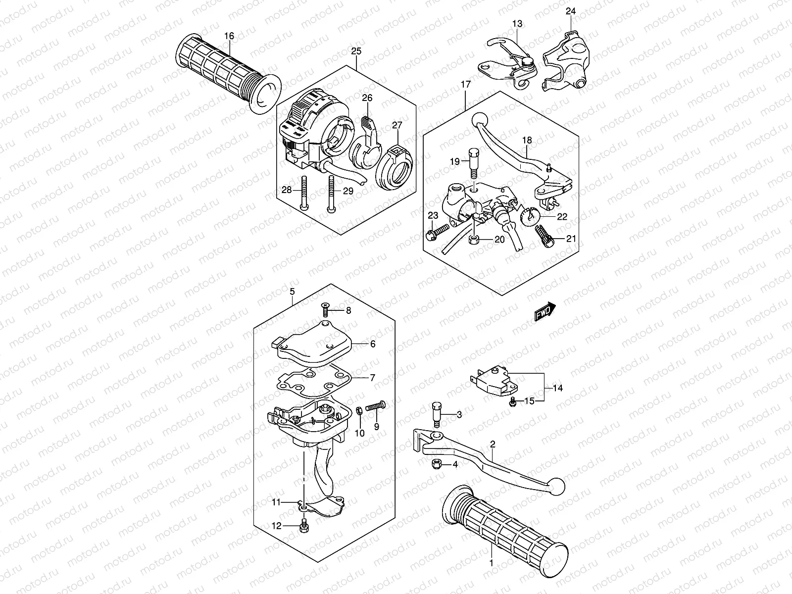 HANDLE LEVER (MODEL K5/K6)