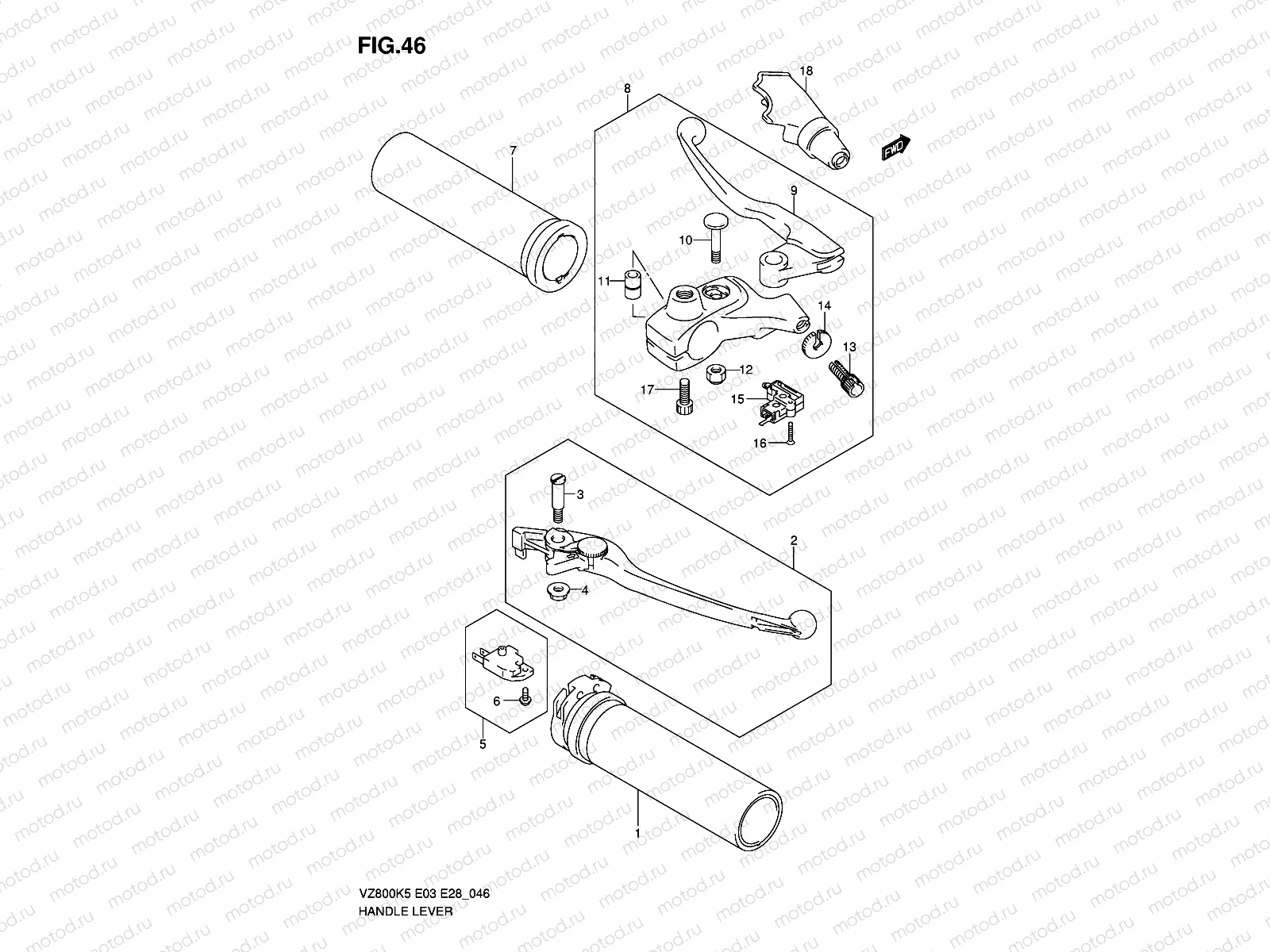 HANDLE LEVER (MODEL K5/K6)