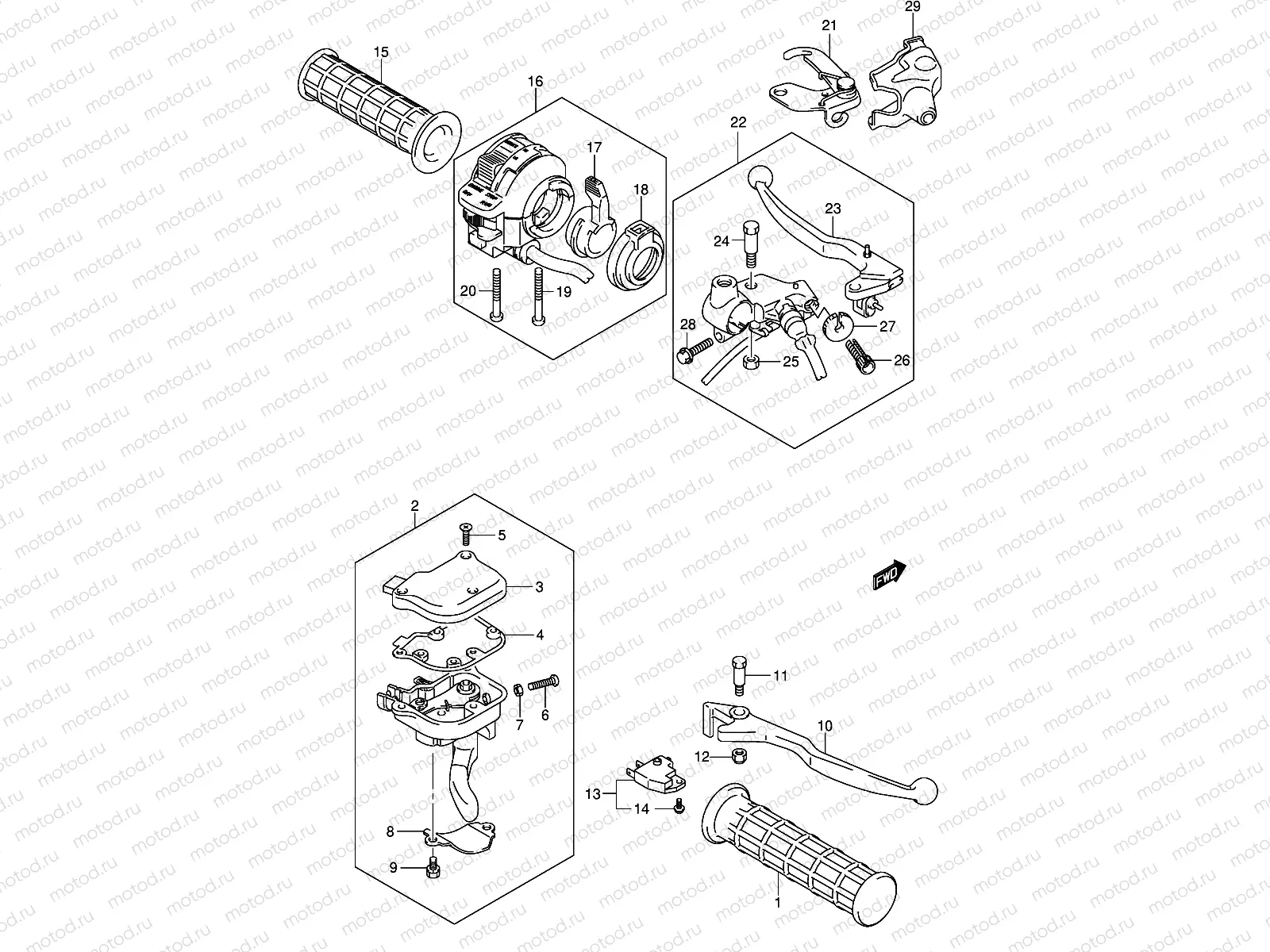 HANDLE LEVER (MODEL K5/K6/K7/K8)