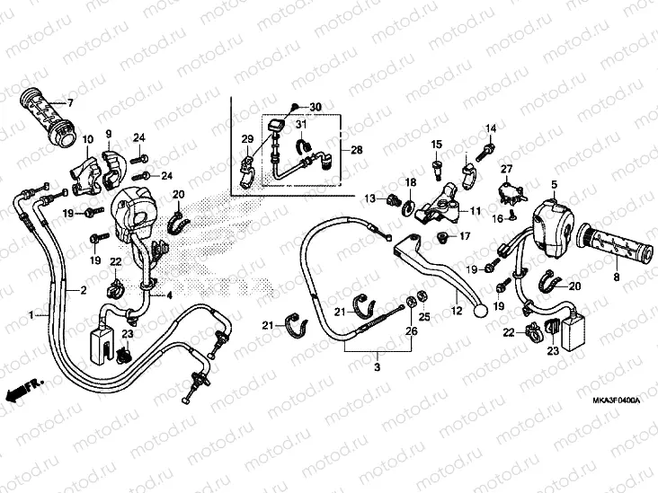 HANDLE LEVER / SWITCH / CABLE