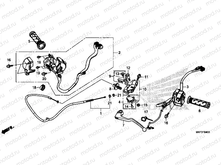 HANDLE LEVER / SWITCH / CABLE