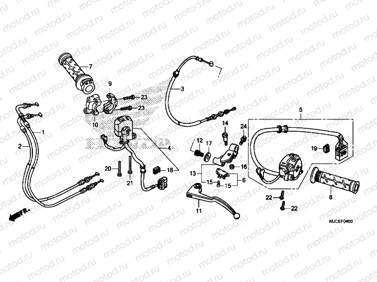 HANDLE LEVER / SWITCH / CABLE