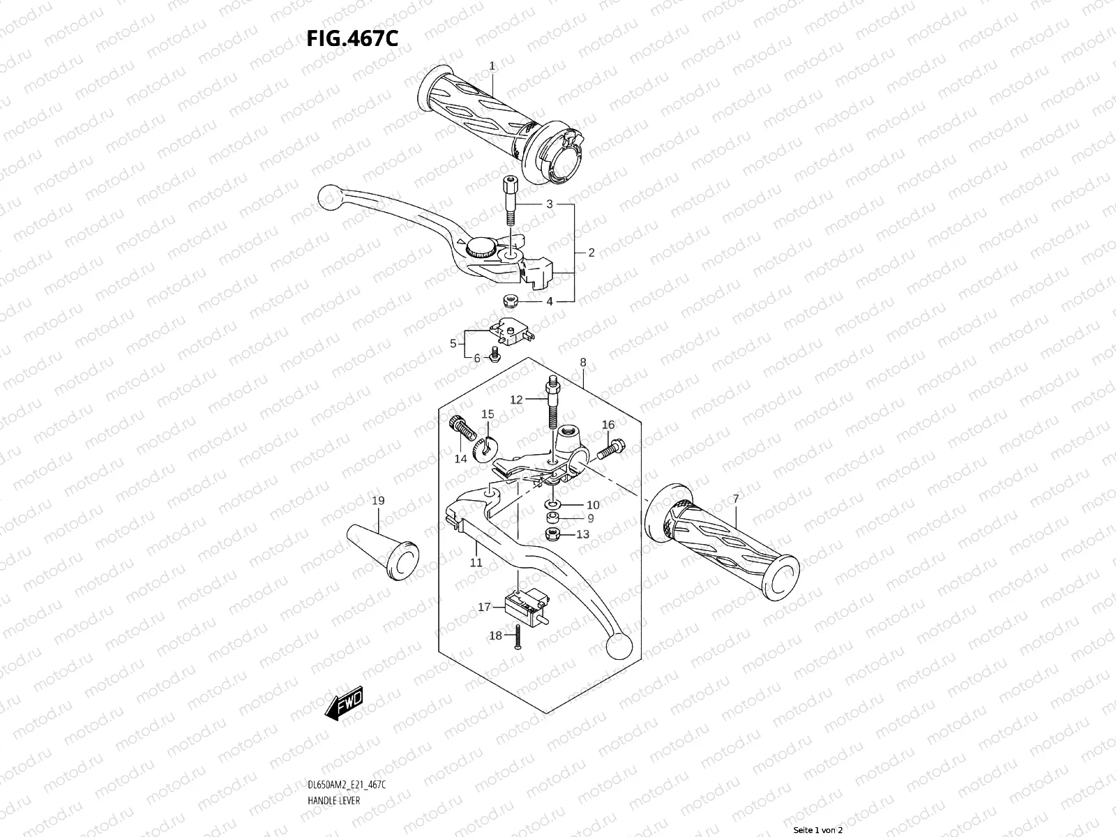 HANDLE LEVER (XAM)