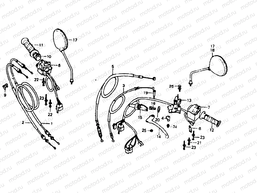Handle lever/Switch/Cable