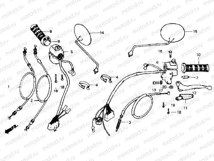 Handle lever/Switch/Cable