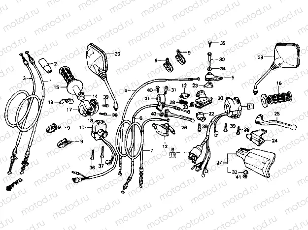 Handle lever/Switch/Cable