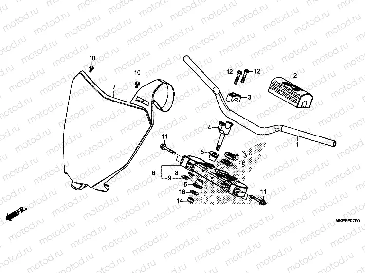 HANDLE PIPE / TOP BRIDGE