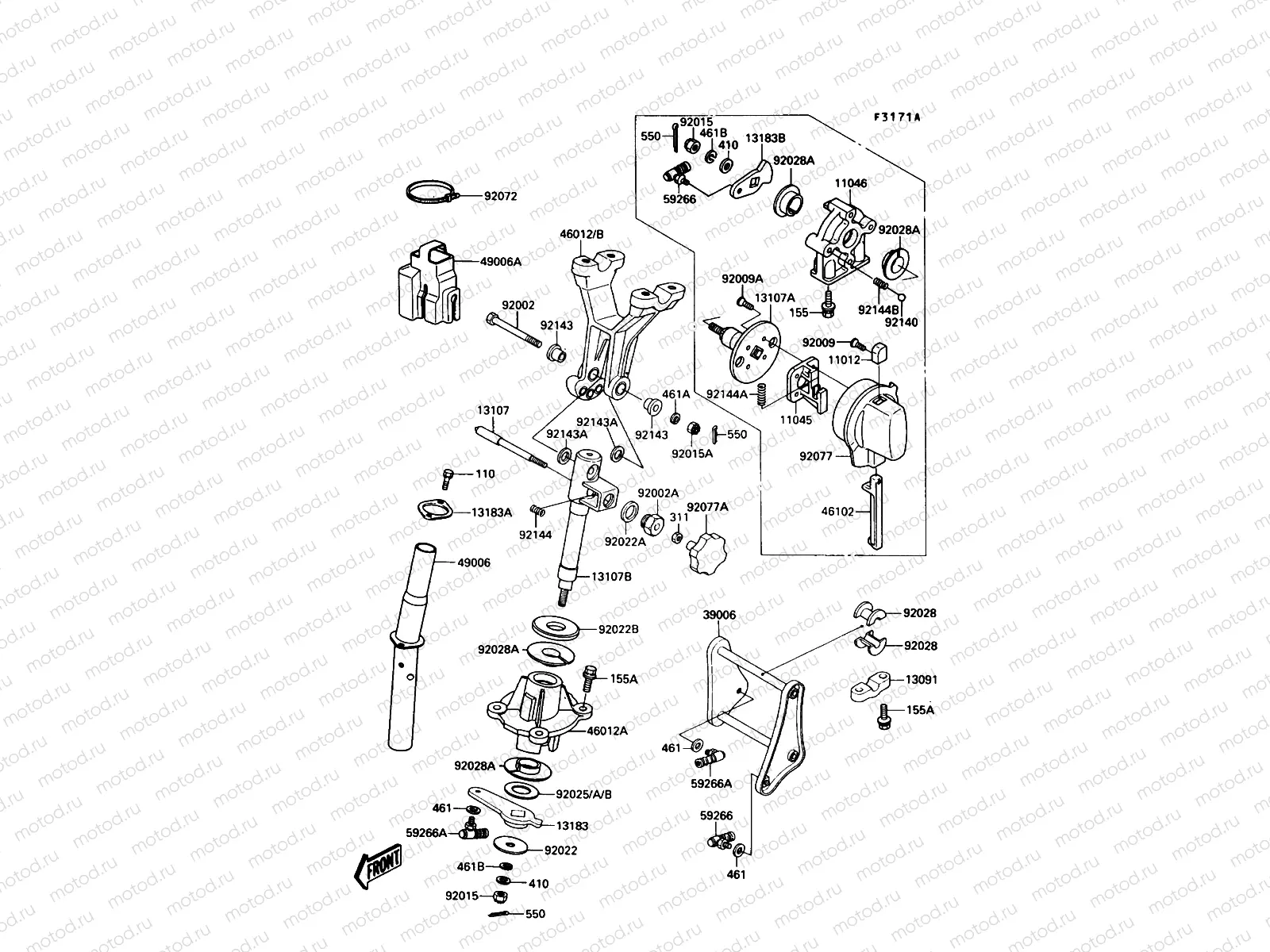Handle Pole(JF650A-602488-   )