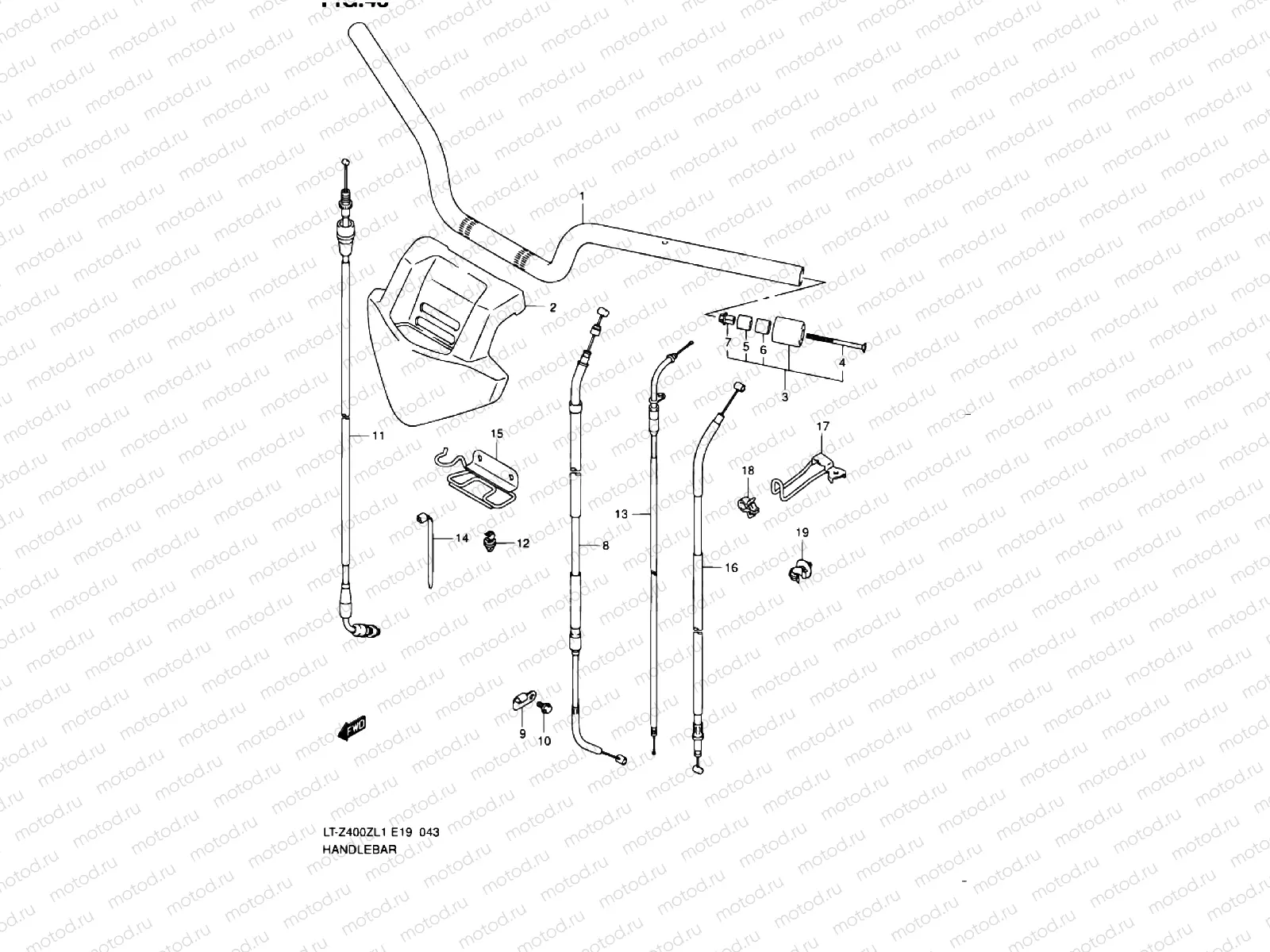 HANDLE RAIL (LT-Z400ZL1 E19)