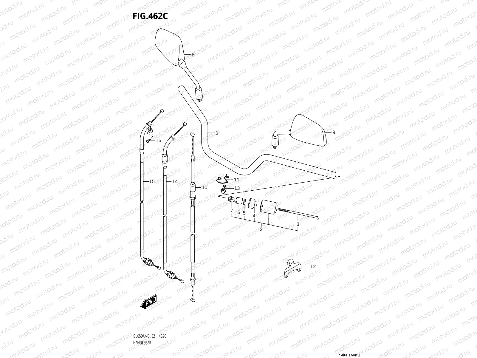 HANDLE RAIL (X)