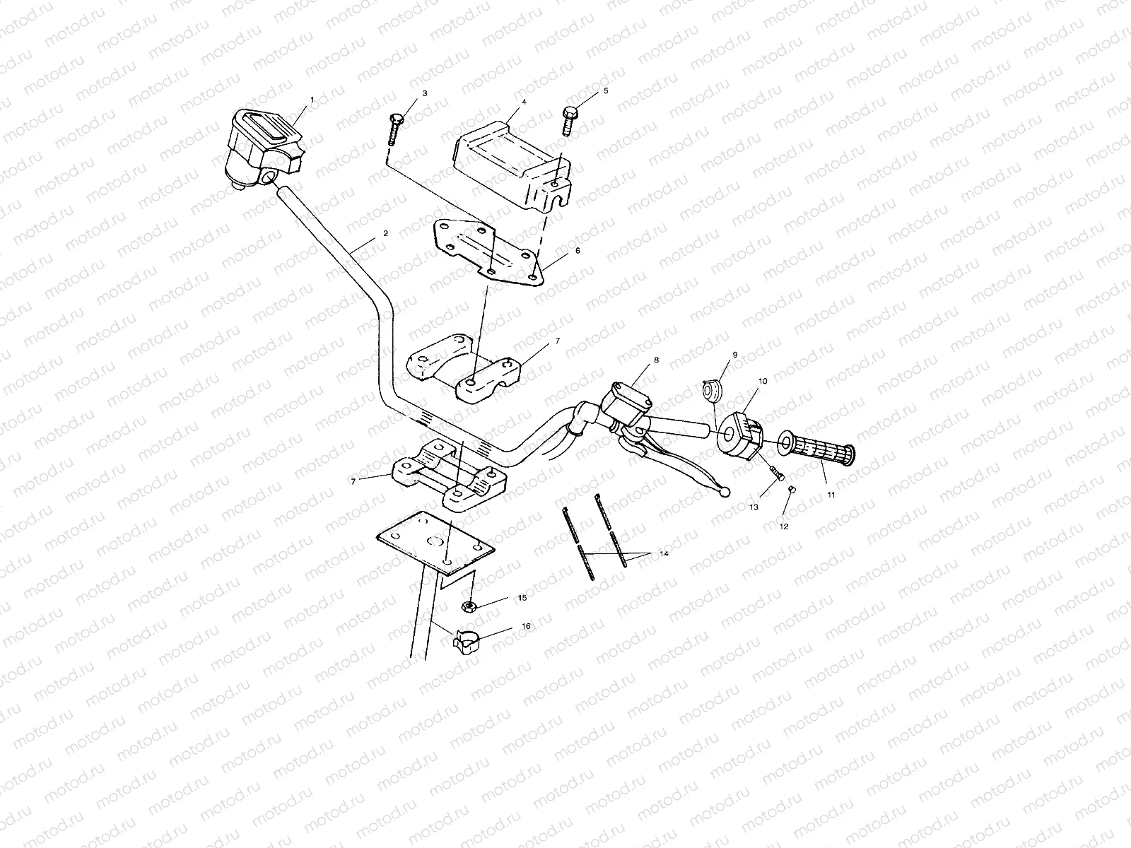 HANDLEBAR - A02BA25CA/CB/CD (4969896989B06) | HANDLEBAR - A02BA25CA/CB/CD (4969896989B06)