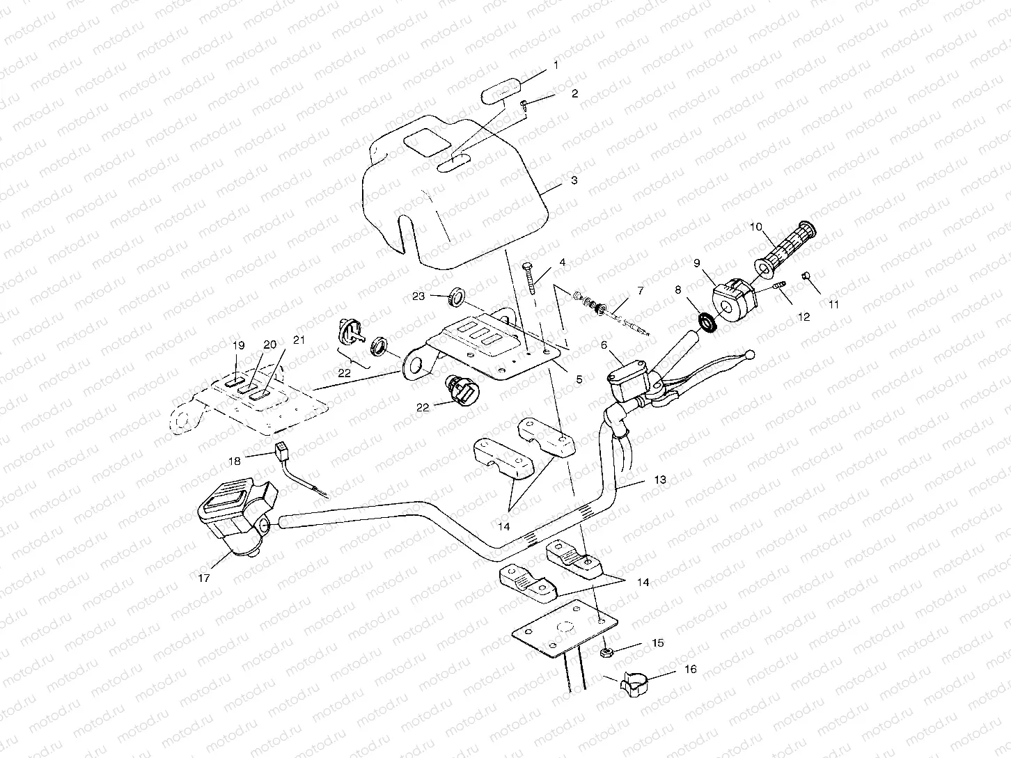 HANDLEBAR - A02CG38CA (4970247024B10) | HANDLEBAR - A02CG38CA (4970247024B10)