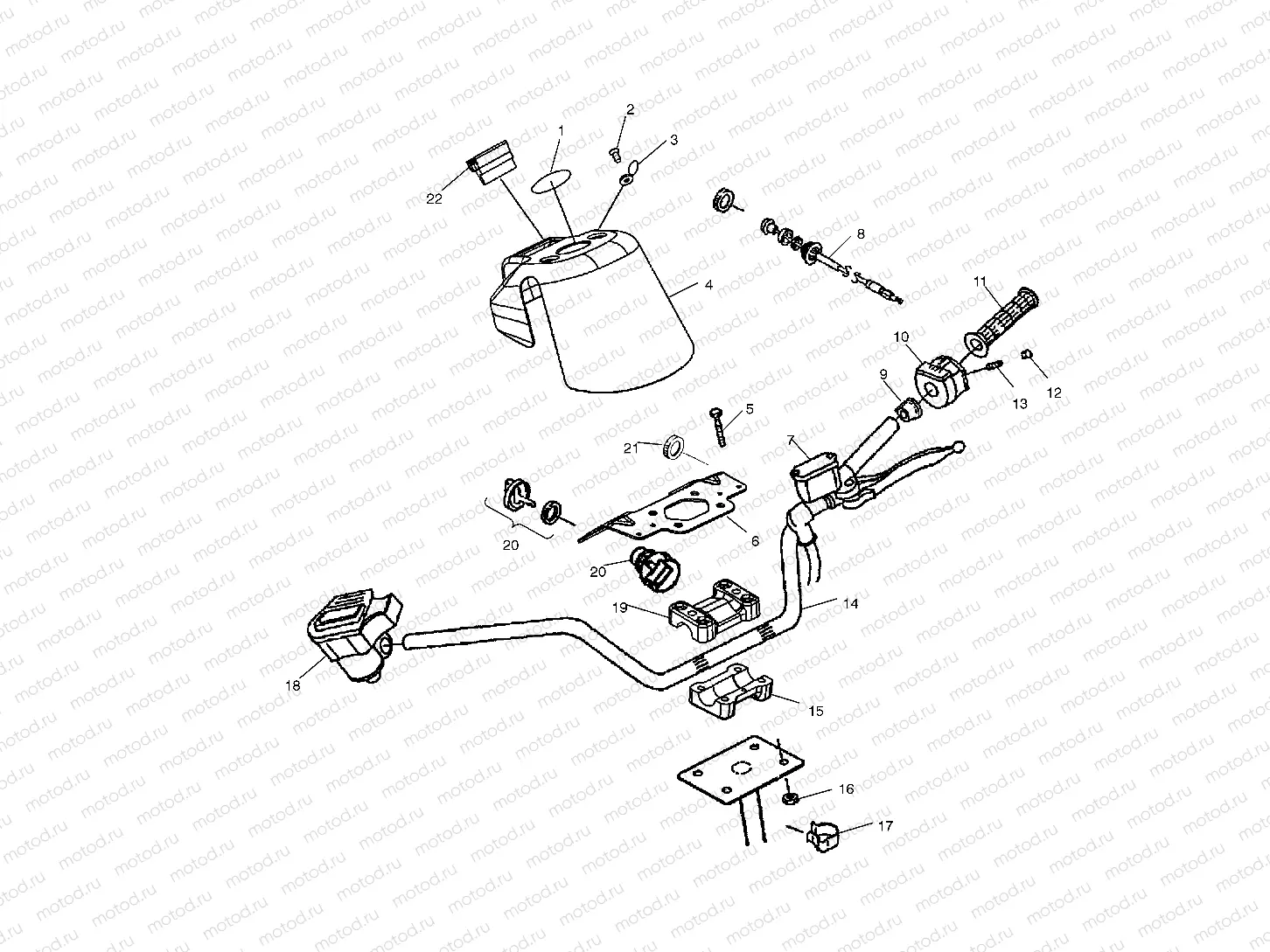HANDLEBAR - A03CA32AA (4978627862B08) | HANDLEBAR - A03CA32AA (4978627862B08)