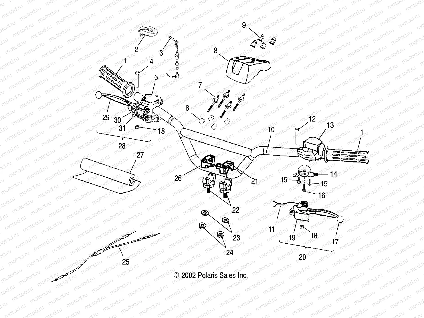 HANDLEBAR - A03EA09CA (4978807880B11) | HANDLEBAR - A03EA09CA (4978807880B11)