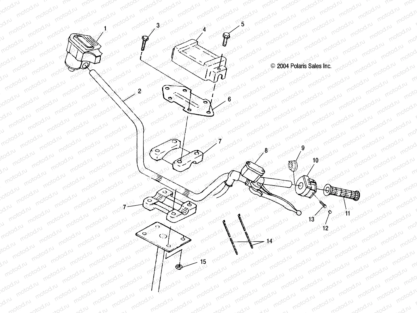HANDLEBAR - A05BA25CA/CB (4994739473B02) | HANDLEBAR - A05BA25CA/CB (4994739473B02)