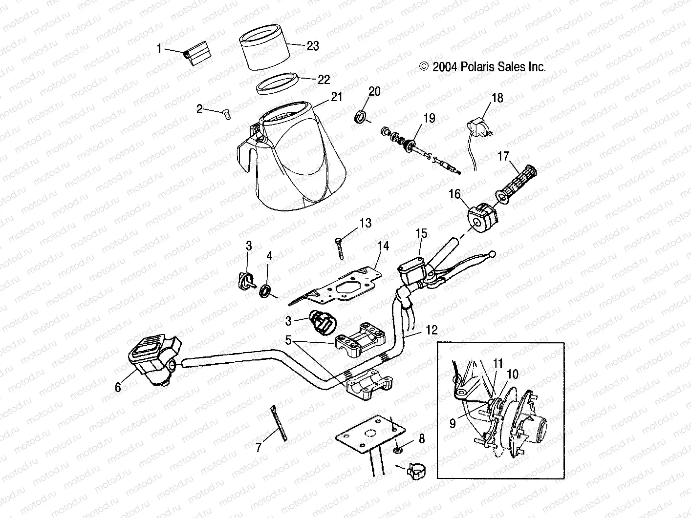 HANDLEBAR - A05CA32EA (4999200489920048B12) | HANDLEBAR - A05CA32EA (4999200489920048B12)