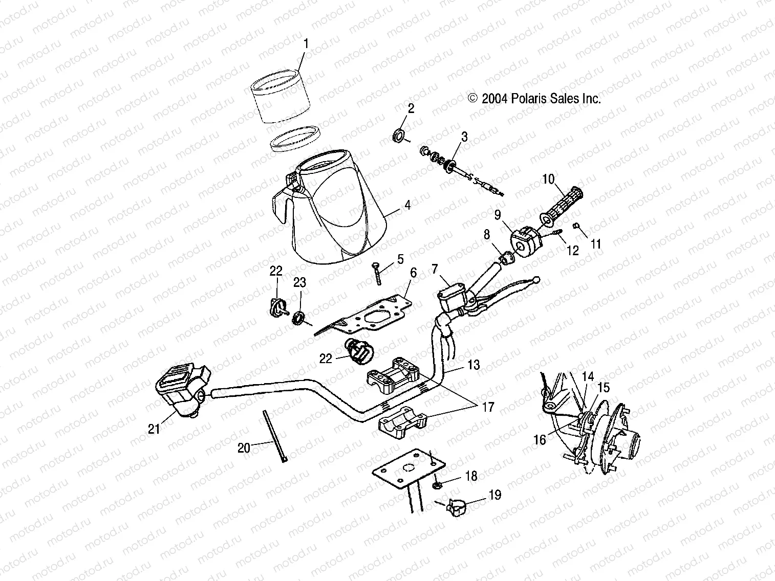 HANDLEBAR - A05CB32AA (4994889488C01) | HANDLEBAR - A05CB32AA (4994889488C01)