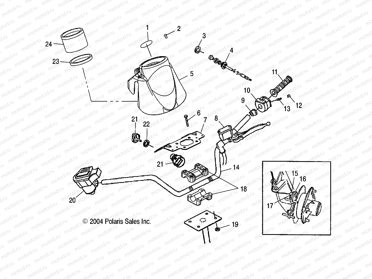 HANDLEBAR - A05CD32AA/AB/AC (4994909490B13) | HANDLEBAR - A05CD32AA/AB/AC (4994909490B13)