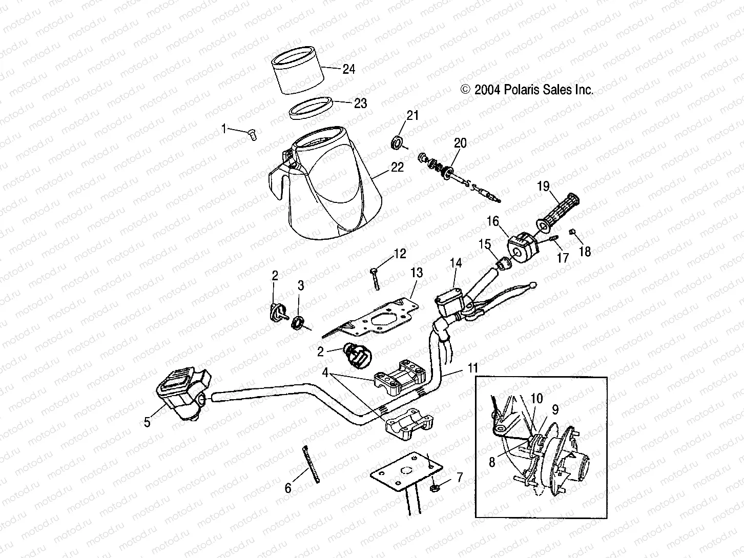 HANDLEBAR - A05JD32AA (4995169516C05) | HANDLEBAR - A05JD32AA (4995169516C05)