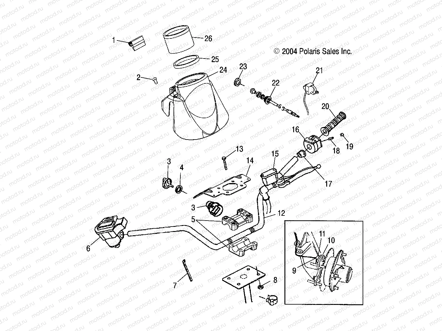 HANDLEBAR - A05JD32EA (4997869786C08) | HANDLEBAR - A05JD32EA (4997869786C08)