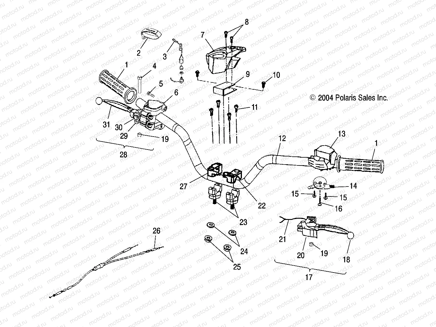 HANDLEBAR - A05KA05CA (4995239523B11) | HANDLEBAR - A05KA05CA (4995239523B11)
