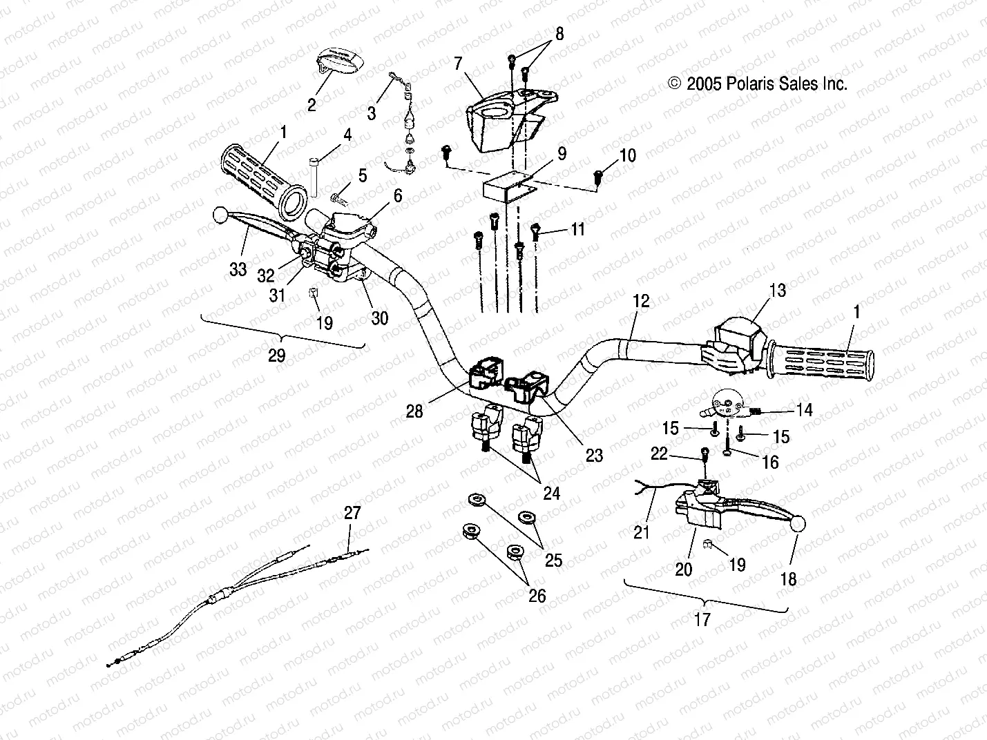 HANDLEBAR - A06KA05CA/CB/CD (4999202359920235B11) | HANDLEBAR - A06KA05CA/CB/CD (4999202359920235B11)