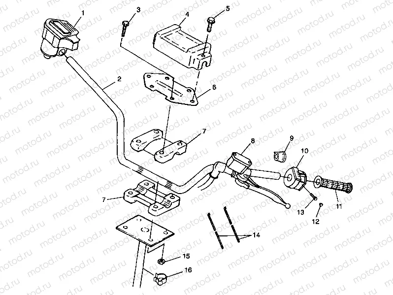 HANDLEBAR - A99BA25CA (4949574957b005) | HANDLEBAR - A99BA25CA (4949574957b005)