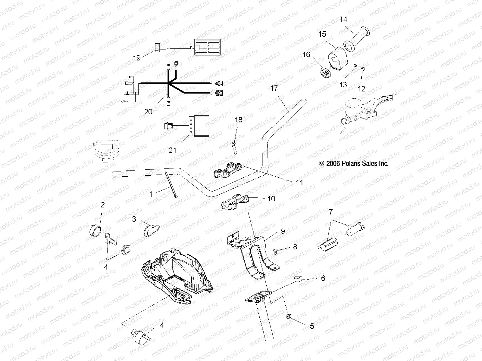 HANDLEBAR and CONTROLS - A06MH50AQ/AX/AY/AZ/AL/AT (49ATVHANDLEBAR07500EFI) | HANDLEBAR and CONTROLS - A06MH50AQ/AX/AY/AZ/AL/AT (49ATVHANDLEBAR07500EFI)