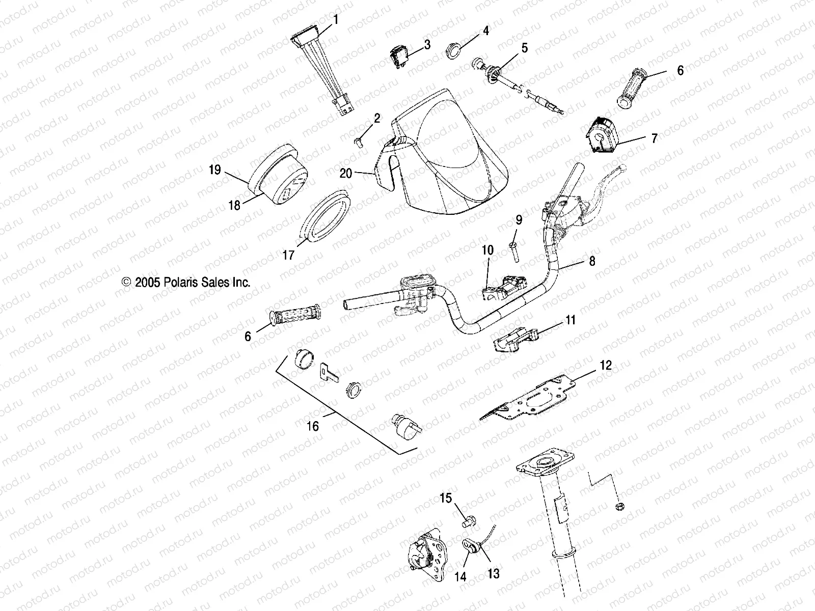 HANDLEBAR and CONTROLS - A06MH50FB (4999206649920664B14) | HANDLEBAR and CONTROLS - A06MH50FB (4999206649920664B14)