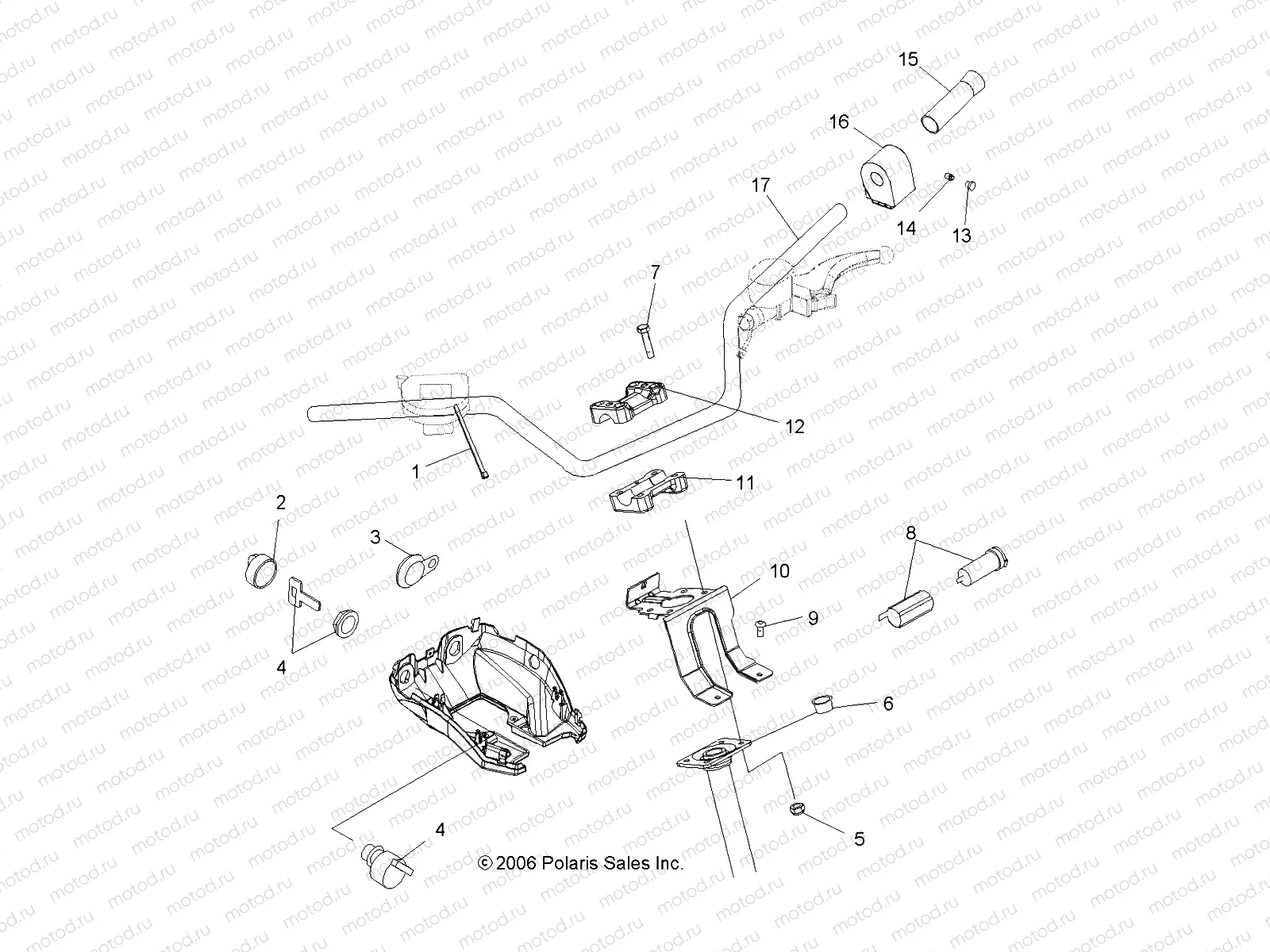 HANDLEBAR and CONTROLS - A07MH68AX/AY/AZ (49ATVHANDLEBAR07700) | HANDLEBAR and CONTROLS - A07MH68AX/AY/AZ (49ATVHANDLEBAR07700)