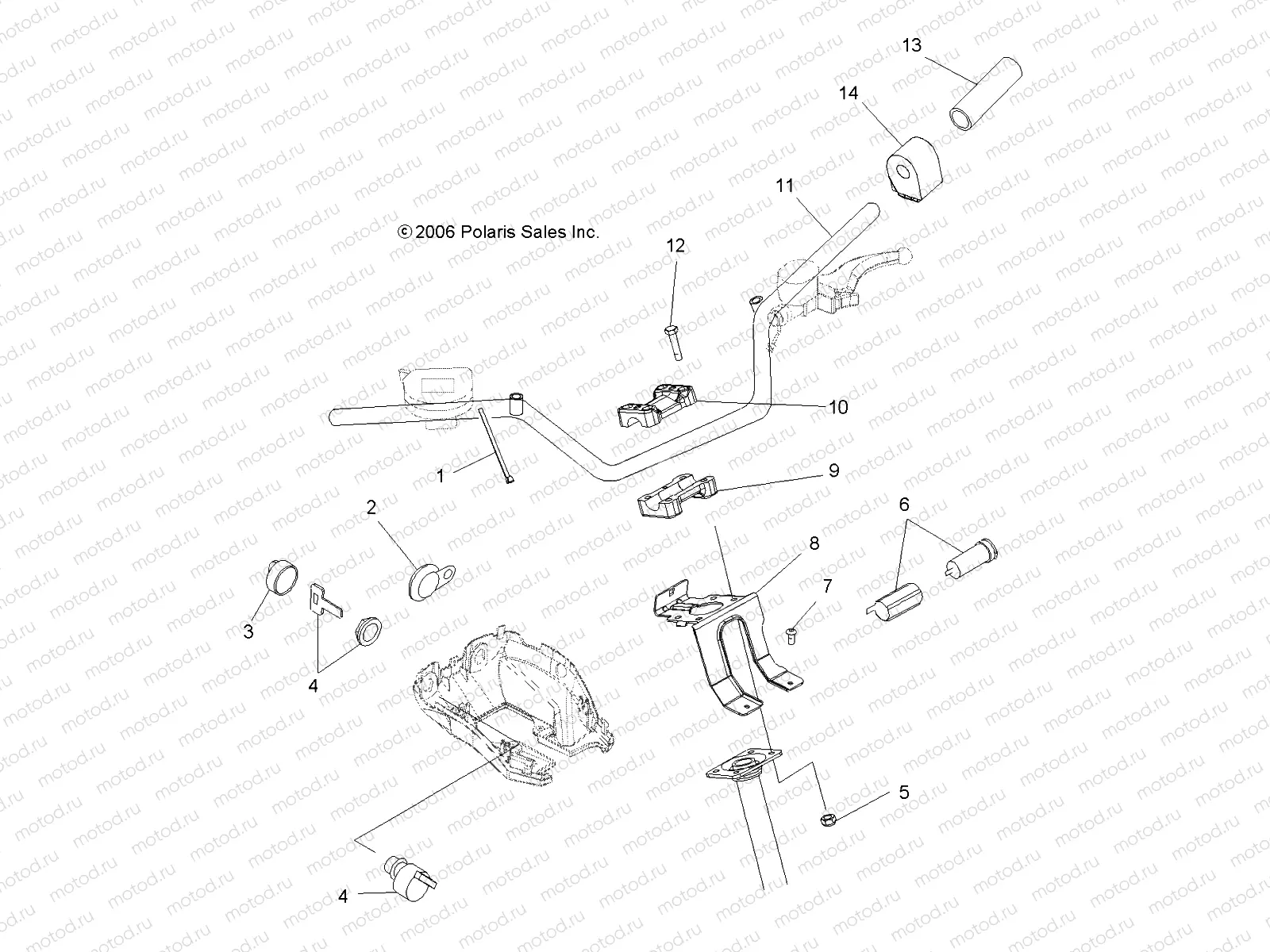 HANDLEBAR and CONTROLS - A07TH50EA (49ATVHANDLEBARX2QUAD) | HANDLEBAR and CONTROLS - A07TH50EA (49ATVHANDLEBARX2QUAD)