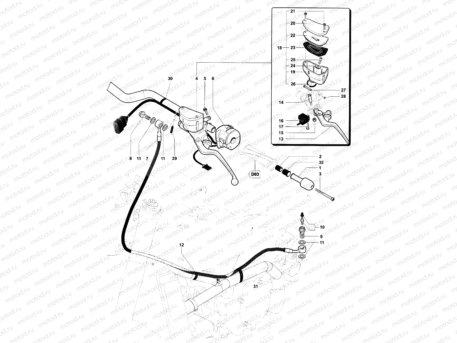 Handlebar Assembly Left