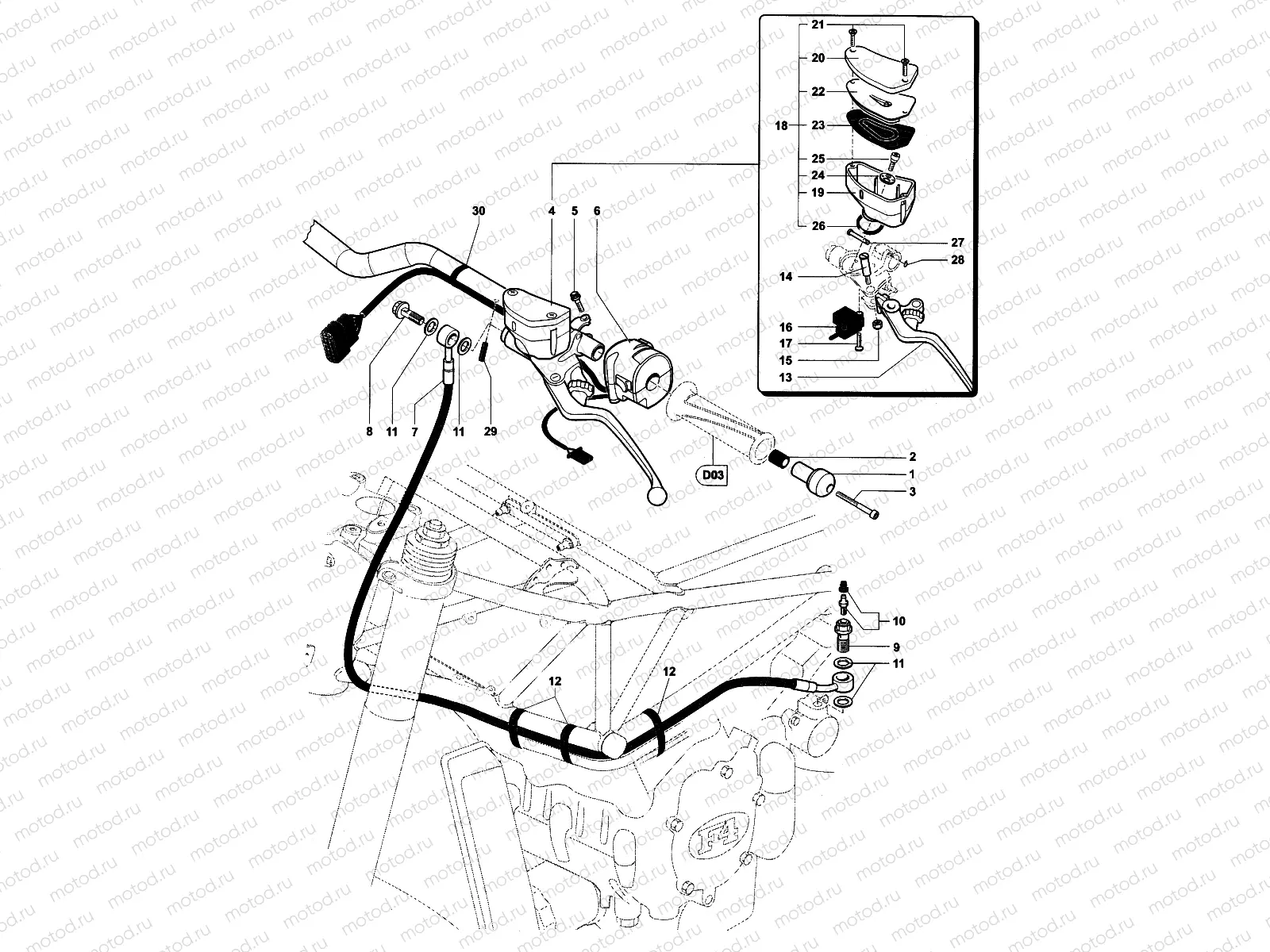 Handlebar Assembly Left